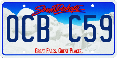SD license plate 0CBC59