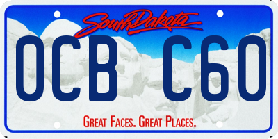 SD license plate 0CBC60