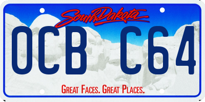 SD license plate 0CBC64