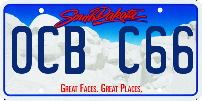 SD license plate 0CBC66
