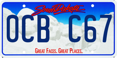SD license plate 0CBC67