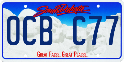 SD license plate 0CBC77