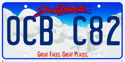 SD license plate 0CBC82