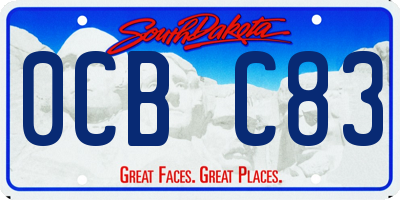 SD license plate 0CBC83