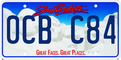 SD license plate 0CBC84
