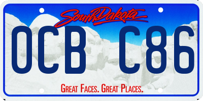 SD license plate 0CBC86