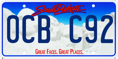 SD license plate 0CBC92