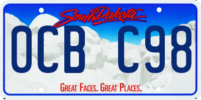 SD license plate 0CBC98