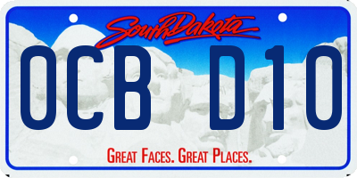 SD license plate 0CBD10