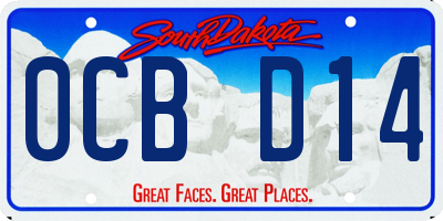 SD license plate 0CBD14