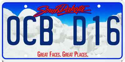 SD license plate 0CBD16