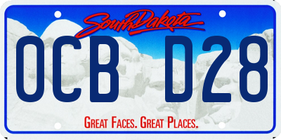 SD license plate 0CBD28