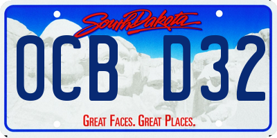 SD license plate 0CBD32
