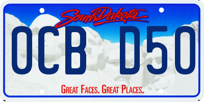SD license plate 0CBD50