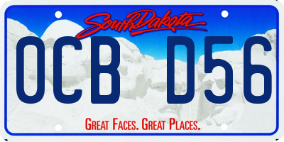 SD license plate 0CBD56