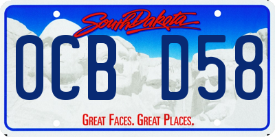 SD license plate 0CBD58