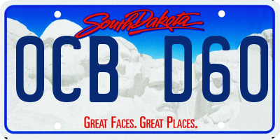 SD license plate 0CBD60