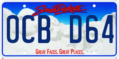 SD license plate 0CBD64