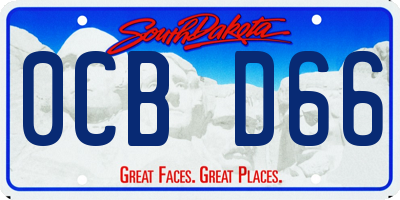 SD license plate 0CBD66
