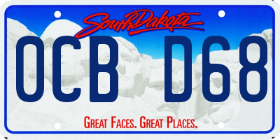 SD license plate 0CBD68