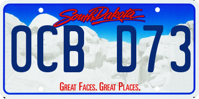 SD license plate 0CBD73