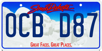SD license plate 0CBD87