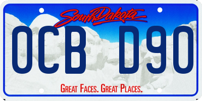 SD license plate 0CBD90