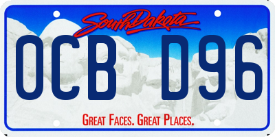 SD license plate 0CBD96