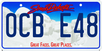 SD license plate 0CBE48