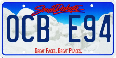 SD license plate 0CBE94