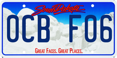 SD license plate 0CBF06