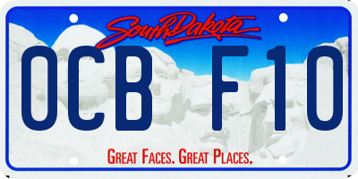 SD license plate 0CBF10