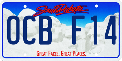 SD license plate 0CBF14