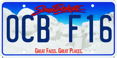 SD license plate 0CBF16