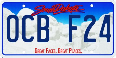 SD license plate 0CBF24