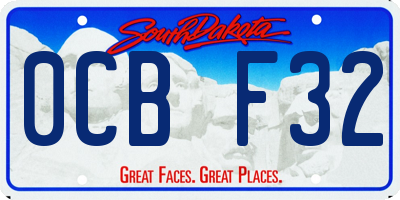 SD license plate 0CBF32