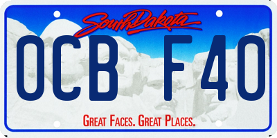 SD license plate 0CBF40