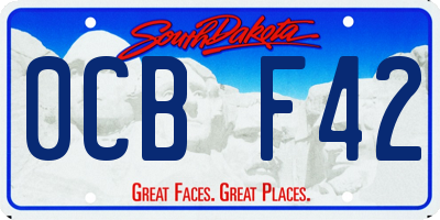 SD license plate 0CBF42