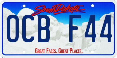 SD license plate 0CBF44