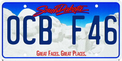 SD license plate 0CBF46