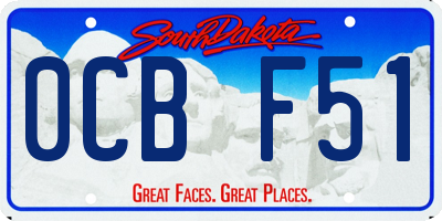 SD license plate 0CBF51