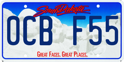SD license plate 0CBF55