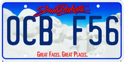 SD license plate 0CBF56