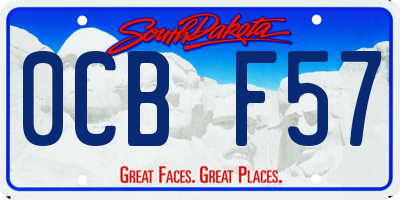 SD license plate 0CBF57