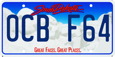 SD license plate 0CBF64