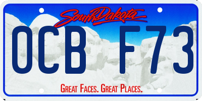 SD license plate 0CBF73