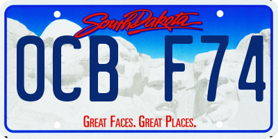 SD license plate 0CBF74