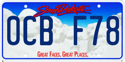 SD license plate 0CBF78