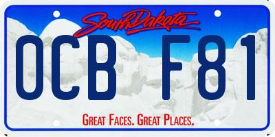 SD license plate 0CBF81