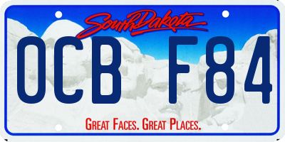 SD license plate 0CBF84